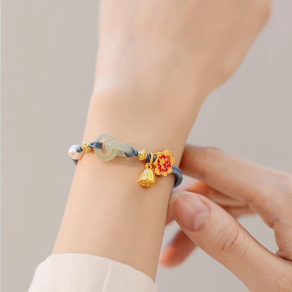 Double braided bracelet deals