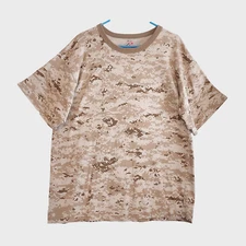 Rothco Crew Neck T-shirt Desert Camouflage Men's Size 2XL - XXL