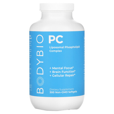PC, Liposomal Phospholipid Complex, 1,300 mg, 300 Non-GMO Softgels (650 mg per