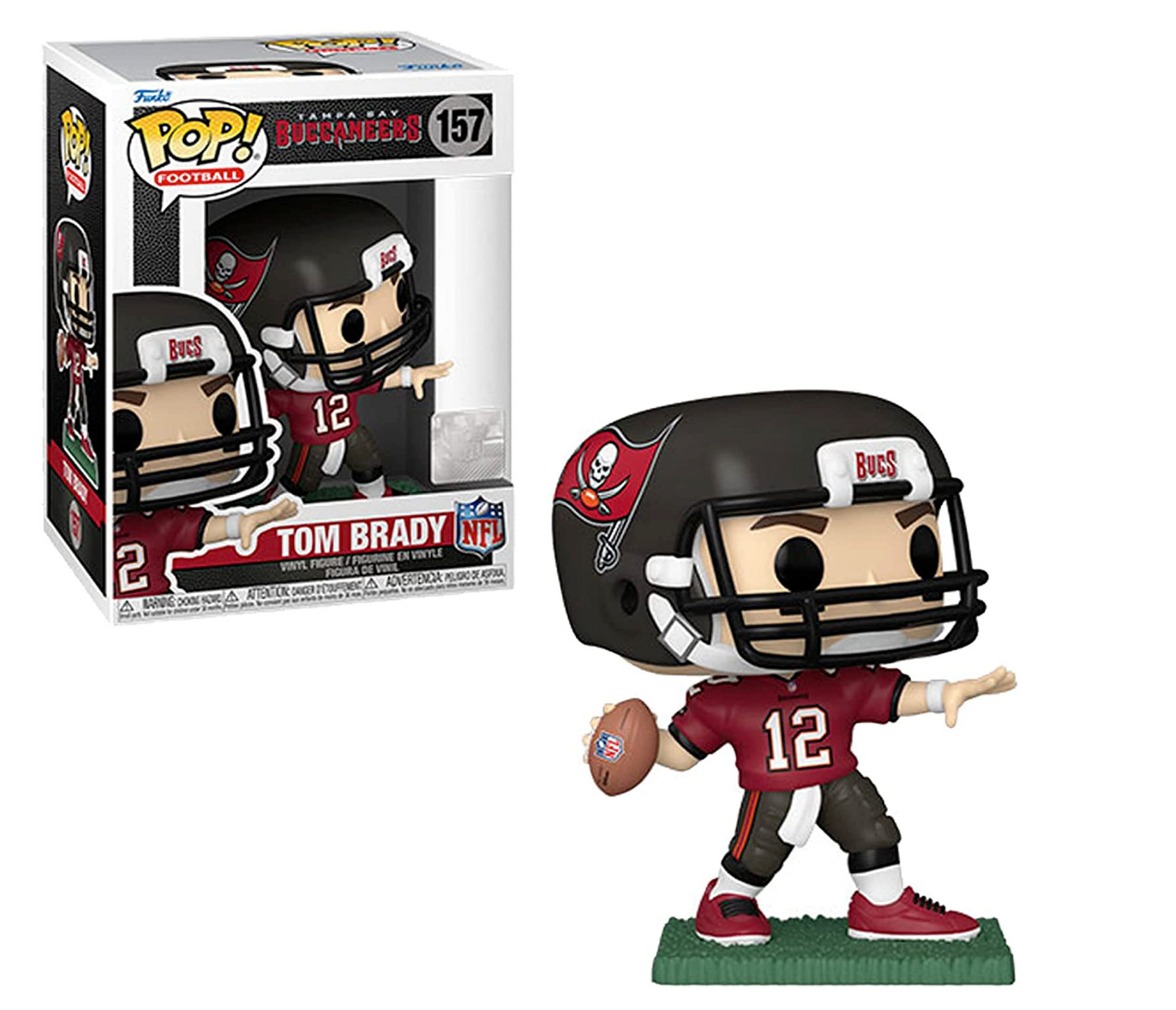 Figura De Vinilo Funko Pop De Fútbol Americano Nfl Tampa Bay Buccaneers Tom Brady #157 Nueva En Caja