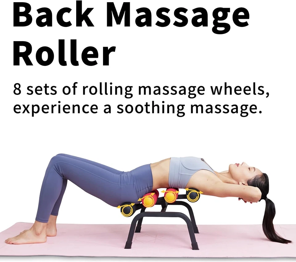 Мини инверсионный стол с массажным роликом для спины снимает боль в спине складной спина St - Изображение 3 из 4