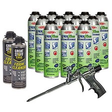 ENERFOAM™ Adhesive PRO Foam Adhesive - Case of 12 with 2 cans cleaner, 1 Gun