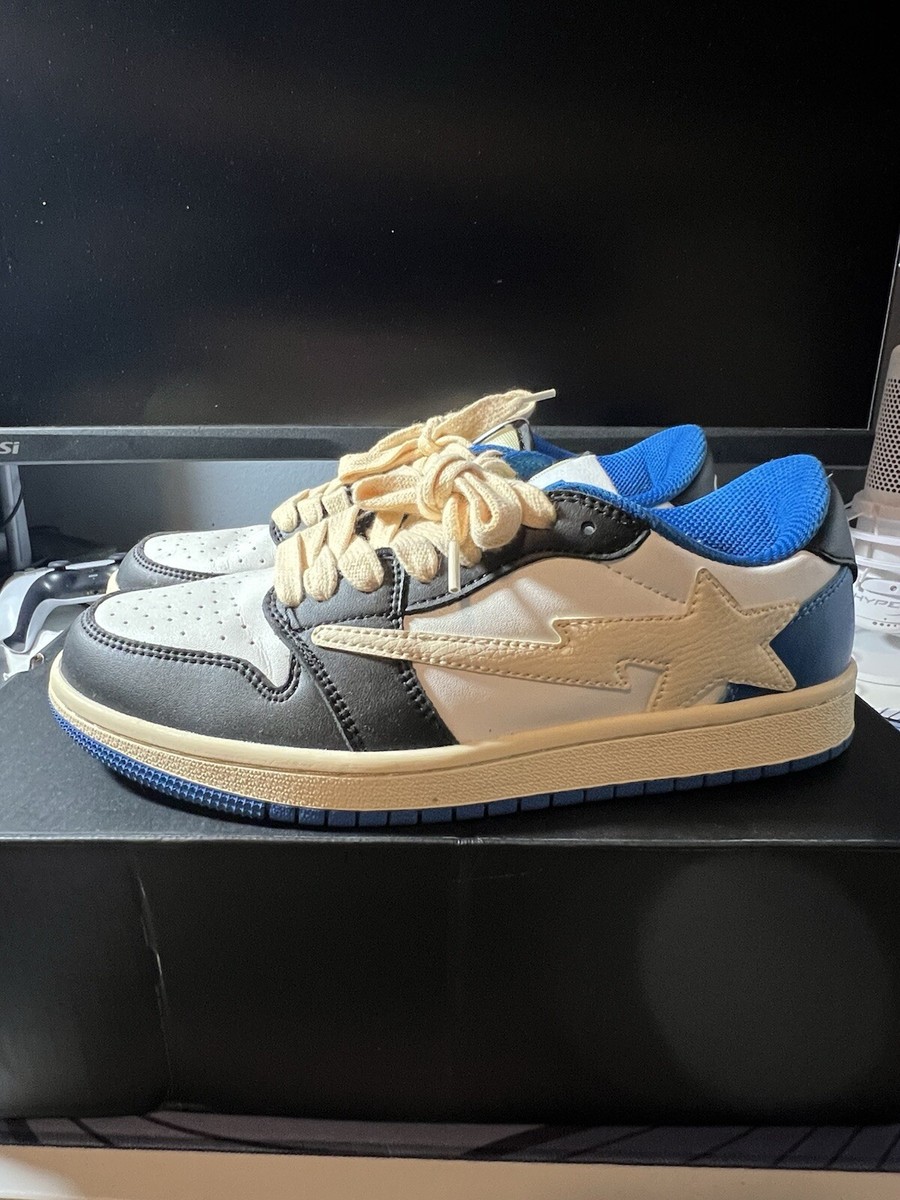 Indigo Studios V2 Size 7.5 Custom Travis Scott Fragsta Inspired