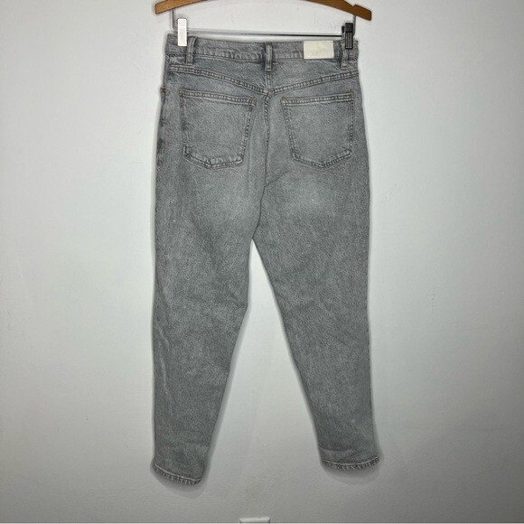 MNG denim mom jeans gray acid wash size 8 thumbnail 7