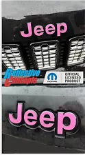JEEP Front and Rear Emblem Overlay Decals for 2014-2021 Jeep Grand Cherokee