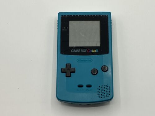 Console Nintendo Gameboy couleur bleue uniquement NTSC-J GBC 3960 sans batterie - Photo 1 sur 7