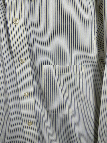Camicia Chaps Ralph Lauren uomo taglia M a righe gialle manica lunga - Foto 4 di 9