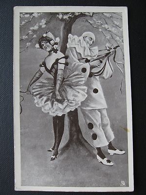AK Raphael Tuck's Post Card-Carnival-Karneval-Harlekin-Series 363 b-Laute