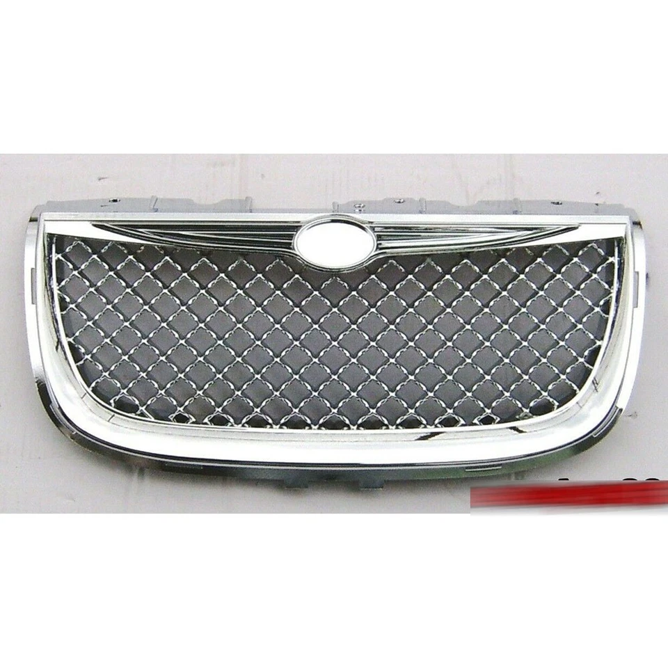 Front Grille Fits for 1999-2004 Chrysler 300M 4DR Sedan Chrome Mesh Hood Grill Foto 4 de 4