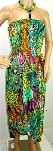 Just Love Women Size M XL Boho Bohemian Green Floral Summer Dress Maxi Long - Picture 4 of 12