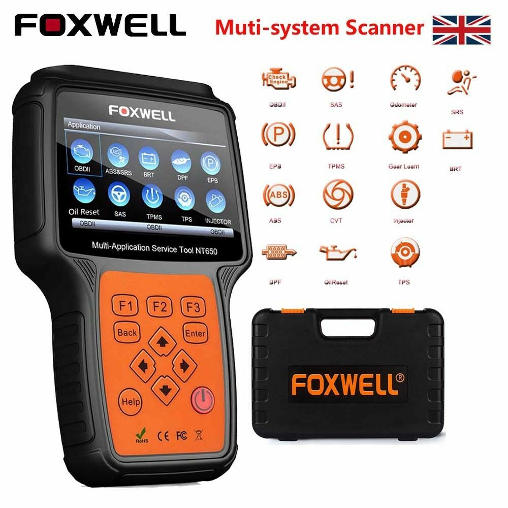 Foxwell NT650 Elite Full System OBD2 Car Diagnostic Tool Code 