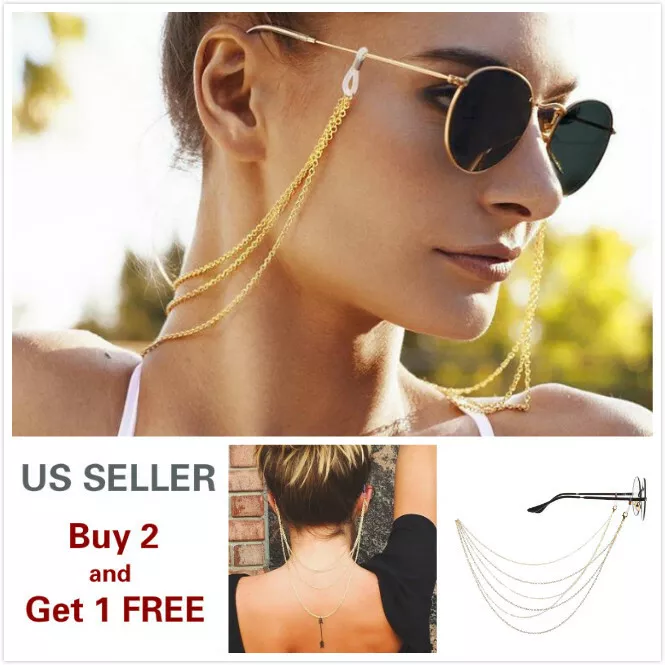 10 Pcs Eyeglasses Chains Beaded Eyeglass Straps Eye Glasses Accessory Chain  Glasses Holder Chain Lanyard Eyeglasses Chain Sunglasses Strap Holder