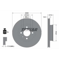 Textar 2X Bremsscheibe Vorne Ø256 Mm InnenbelüFtet FüR Hyundai Getz TB 1.1 1.4I