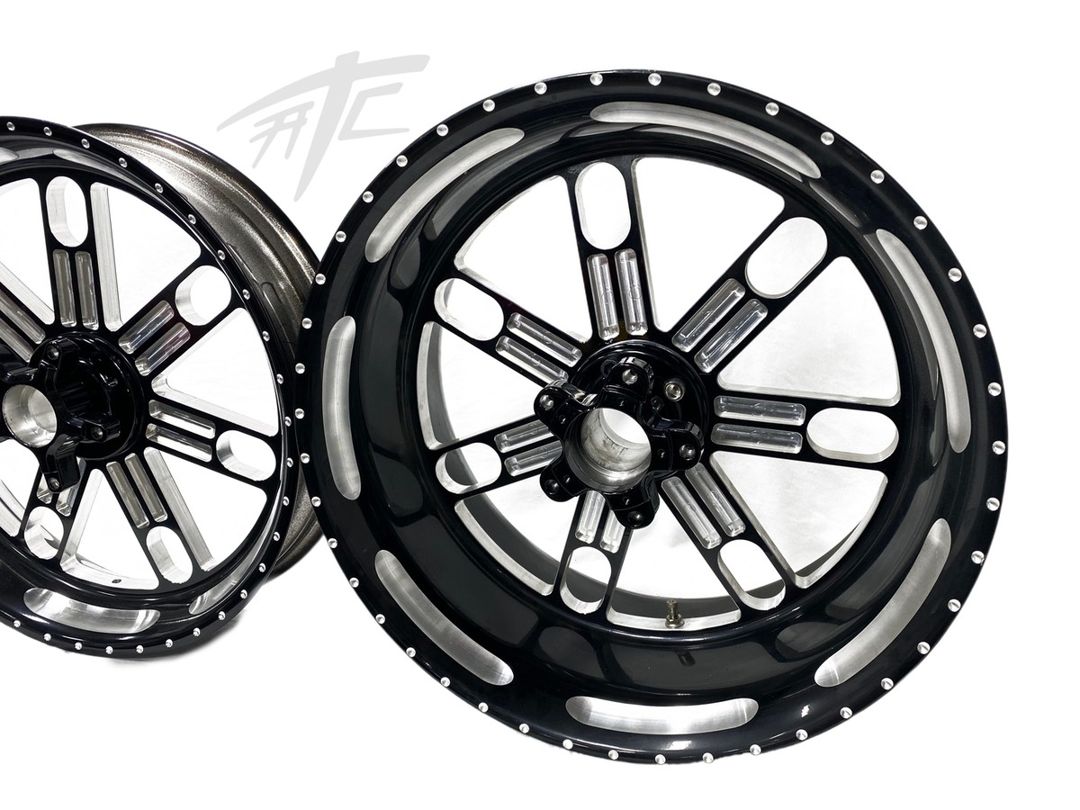 BLANAKbmxリム 330 FAT TIRE BLACK CONTRAST CUT SLAM WHEELS 06-11 KAWASAKI