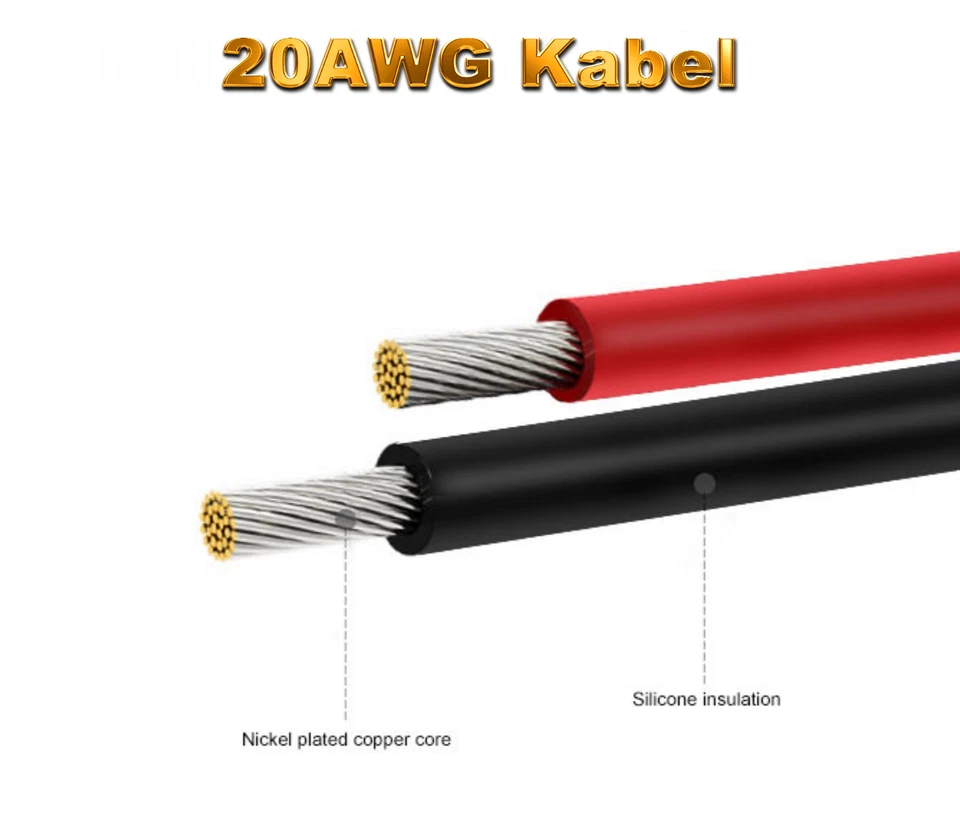 ✅ JST BEC Stecker Buchse 10cm 15cm 20cm 30cm Kabel Lipo Akku 20AWG 2 4 5 10 20 ✅ - Bild 3 von 4