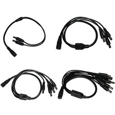 LED DC Distributore 40cm DC Presa -> 1-8x DC Spina 5,5/2,1mm Nero