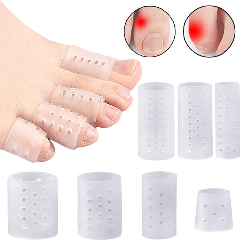 Silicone Toe Caps Breathable Big Toe Protector Prevents Blisters Size Large 2pc~ - Picture 3 of 26