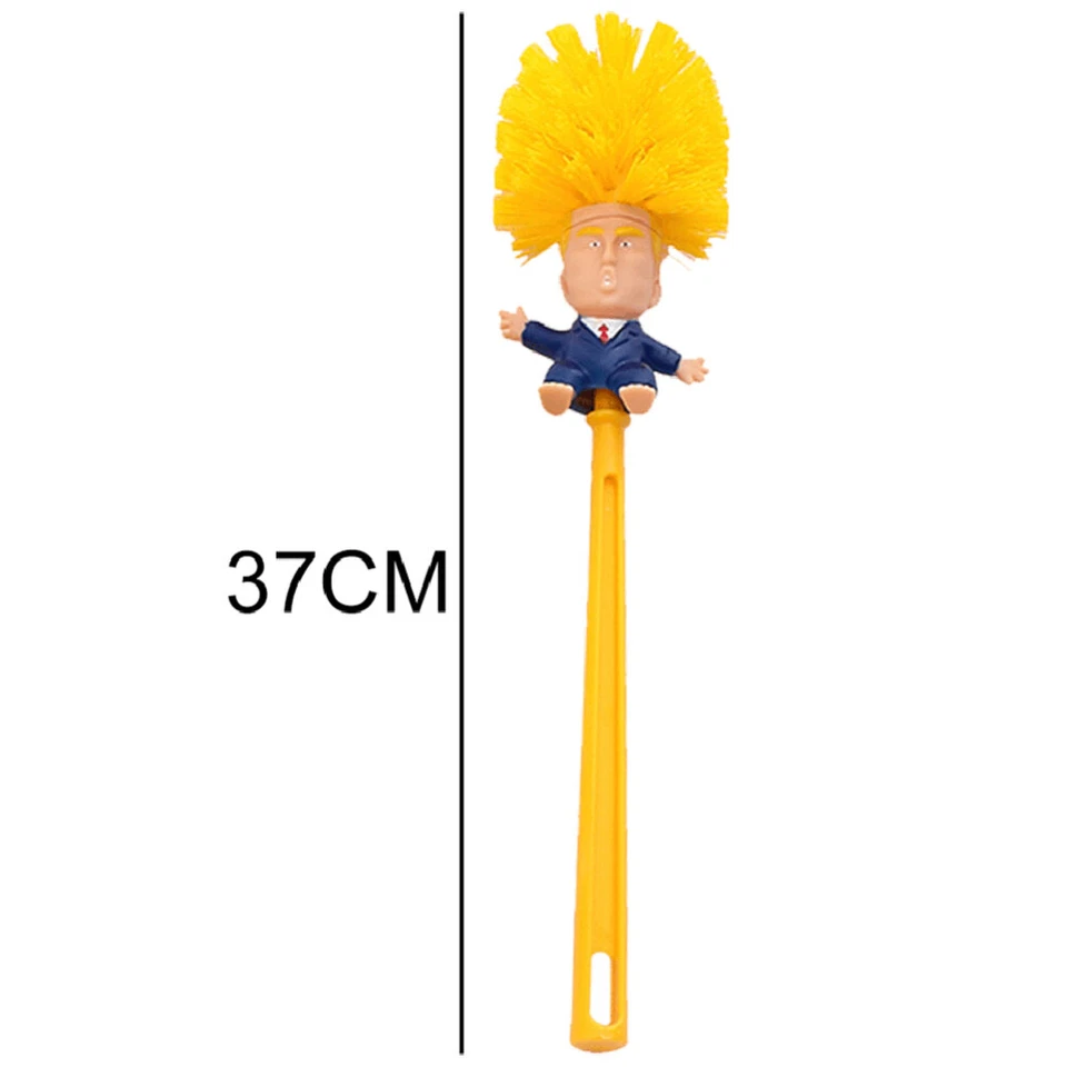 UP 10pc Donald Trump Toilet Brush Bowl Gag Gift Hand Made Home Cleaner Brush Toy - image 4 of 4