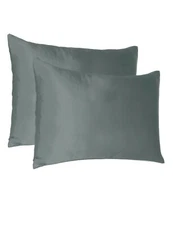 Set of 2 Silky Satin Pillowcase Pillow Case Cushion Cover Standard 20*26in