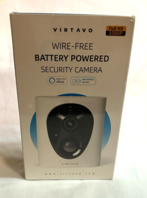 Virtavo Wire Free Battery Powered Security Camera 53343