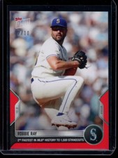 2022 Topps Now #1001 Robbie Ray Red Parallel Card #d /10