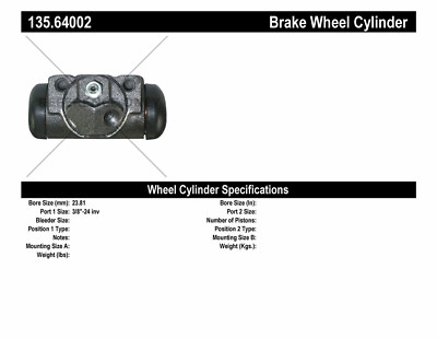 Centric Parts 135.64002 Rear Right Wheel Brake Cylinder