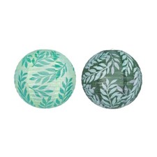 Set of 3 Colorful Paper Lanterns Leaf Theme Paper Lanterns Suitable for Home