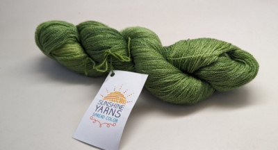 Sunshine Yarn BFL Silk Lace 55% BFL/ 45% Silk/ 100g/ 870 yds/ 0-6 needle Avocado