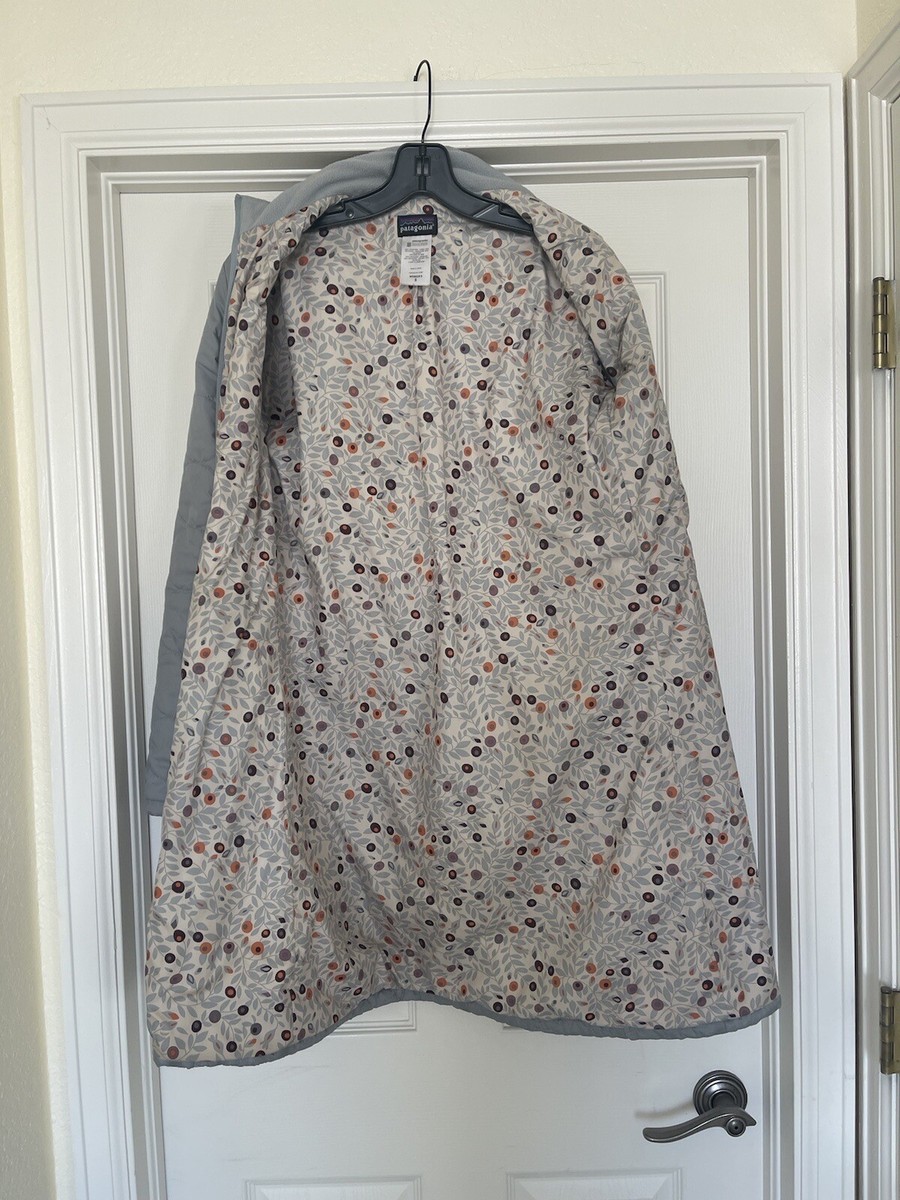 Patagonia Mor Coat 28496 Gray Full Length Poly Fill Women's Small