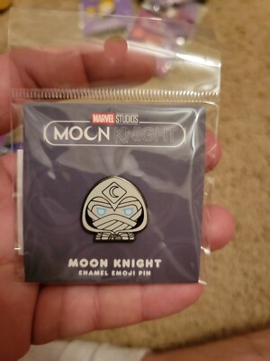 100% SOFT Moon Knight Enamel Emoji Pin MCU