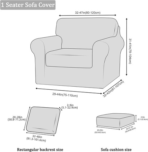 Armchair Covers 1/2/3 Seater 3/5/7 Piece Set Thick Stretch Velvet Sofa Slipcover - Picture 82 of 109