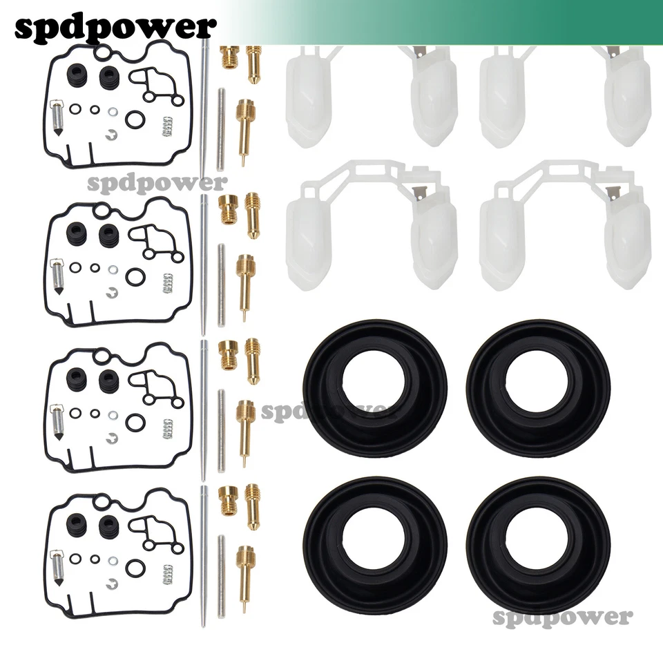 Kit de reconstrucción de reparación de carburador flotador de diafragma para Yamaha FZR600R 1990-1999 Foto 3 de 4