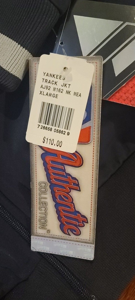 NWT MAJESTIC AUTHENTIC NEW YORK YANKEES ZIP UP TRACK JACKET NWT MAJESTIC AUTHENTIC NEW YORK YANKEES ZIP UP TRACK JACKET