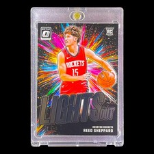 REED SHEPPARD ROOKIE BLACK COLOR BLAST OPTIC RC Insert Base Panini - ROCKETS