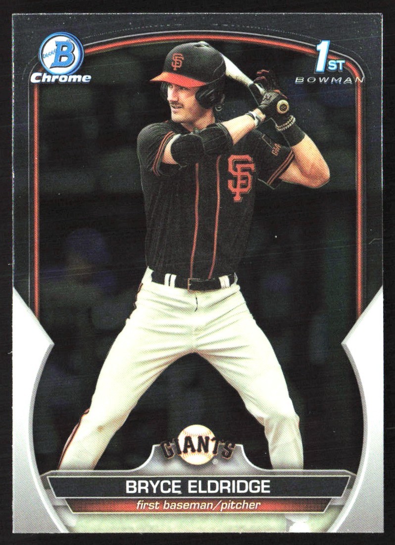 2023 Bowman Draft Chrome Prospects Bryce Eldridge #BDC-107 GS1-4