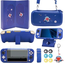 GUTIAL Accessories Bundle for Nintendo Switch Lite - Cute Kawaii NS Lite - BLUE