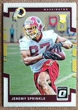 2017 Donruss Optic Rookie #115 Jeremy Sprinkle Washington Redskins NFL Football