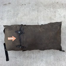 Military Snowgoose 22 Ground Launch Cargo Parachute W/ Bag, Lines, Shackles Gray