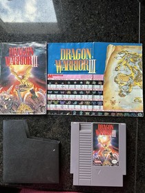 Nintendo Dragon Warrior III NES With Booklet And Map