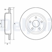 2X Delphi Bremsscheibe BG4772C FüR Jeep