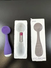 PMD Clean Mini - Smart Facial Cleansing Device with Silicone Brush & Purple 