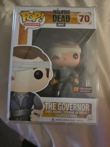 Funko Pop The Walking Dead THE GOVERNOR #70 PX Previews Exclusive W/ Protector