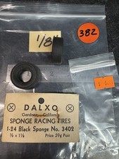 Vintage 1/24 Slot Car Tires Tires: DALXO Sponge Racing Tire 3/8 X 1-1/8 / NEW