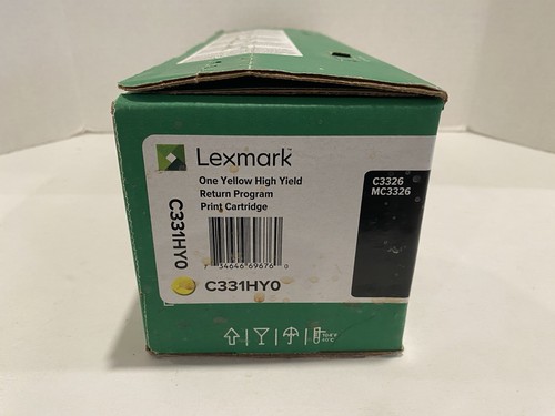 Genuine Lexmark C331HY0 High Yield Yellow Toner Cartridge Brand New In Box - 第 9/9 張圖片