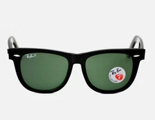 Ray-Ban Sunglasses RB2140 Original Wayfarer Clasic Black Frame Green Lens 54mm