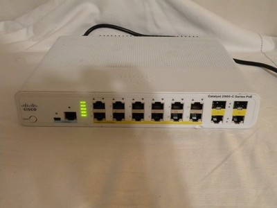Cisco Catalyst WS-C2960C-12PC-L, V05, 12 Port POE Ethernet Switch w/Power Cord
