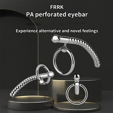 Male Stainless Steel Urethral Sounding Penis Plug Dilator Stretcher With Ring