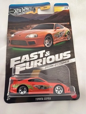Hot Wheels Silver Fast & Furious Brian O'Conner 2/5- Toyota Supra