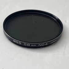 Milo 58mm ND4 camera lens filter