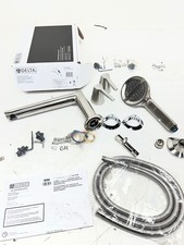 Delta Galeon Two Handle Roman Tub Faucet with Handshower Stainless Chrome